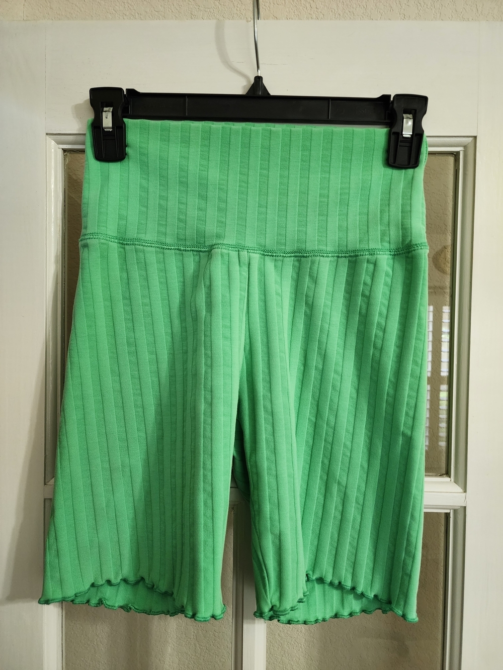 OFFLINE by Aerie OG Cotton Ribbed High Rise Bike Shorts Green M